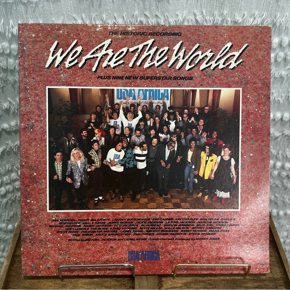Vintage Album. “We Are The World” with original sleeve and album cover